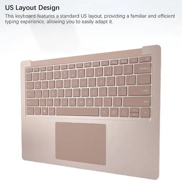 Alt view image 5 of 7 - GOWENIC Laptop Palmrest Keyboard, OEM Replacement,US Layout Design, WithTouchpad, for Surface Laptop 3 4 5 1951 13.5 Inch