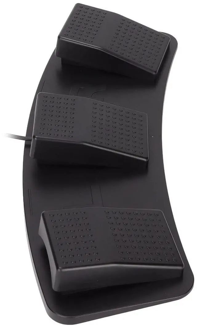 Alt view image 7 of 7 - BONKZEBU USB Triple Foot Switch Pedal, Mouse, Keyboard, Gaming, String and Multimedia Functions with Wired USB Connection, Ergonomic Design for (Black)