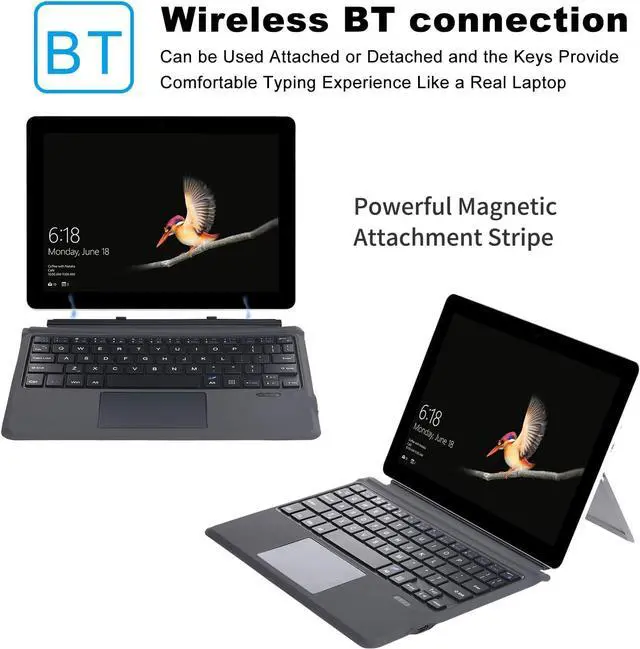 Alt view image 5 of 7 - Keyboard 7-Color Backlit Non-Backlit Portable Ergonomic Compatible with Go2 Go3 Go Series Long Battery Life Personalized Choices Ideal for Computer