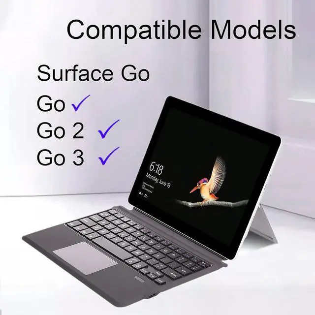 Alt view image 7 of 7 - Keyboard 7-Color Backlit Non-Backlit Portable Ergonomic Compatible with Go2 Go3 Go Series Long Battery Life Personalized Choices Ideal for Computer