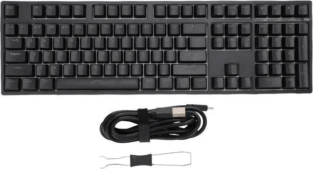 Alt view image 7 of 7 - CUIFATI 108 Keys Wireless Mechanical Keyboard, USB C Wired BT 5.0 2.4Ghz Wireless Gaming Keyboard with Blue LED Backlit, Computer Keyboard Hot Swappable, for Desktop Laptop (Black)