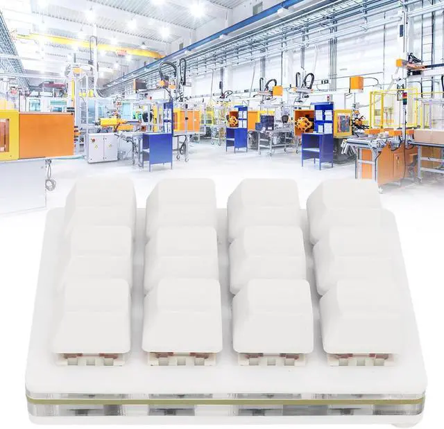 Alt view image 7 of 7 - 12 Key Mechanical Gaming Keyboard One Handed USB Mini Macro LED Keypad with Hot Swappable Red Switch in ABS White for Custom Shortcut Keys