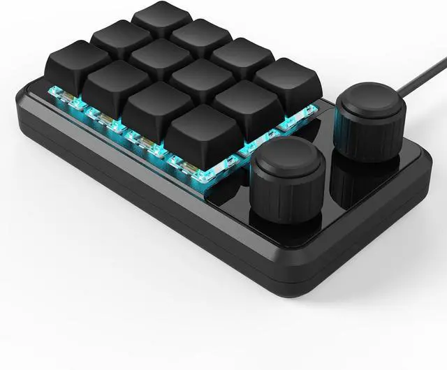 Alt view image 4 of 7 - Ozeau 12 Key Macros Pad for Gamers and Professional RGBs Illuminateds Programmable with Type C Cable
