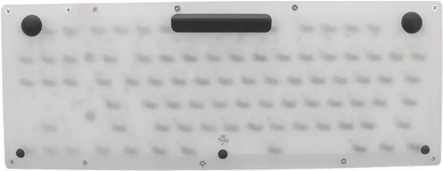 Alt view image 7 of 7 - AKLOSIPY 87 Keys Mechanical Keyboard with RGB Backlit Glass Panel, Plug and Play Wired Game Keyboard for PC and Laptop, Yellow Switch (Blue Switch)