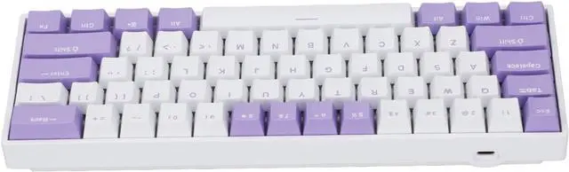 Alt view image 4 of 7 - Focket Mechanical Gaming Keyboard, 61 Keys Ultra Compact Anti Ghosting BT RGB Backlit Red Switch Keyboard with 3000mAh Battery for PC Laptop