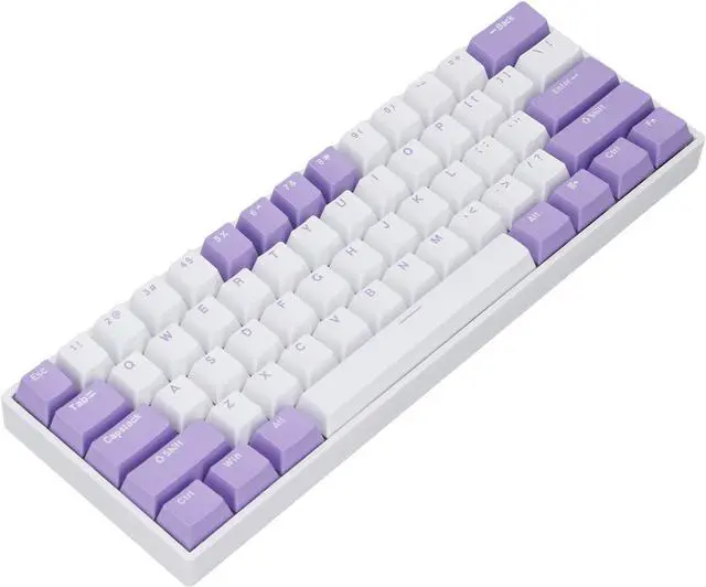 Alt view image 2 of 7 - Focket Mechanical Gaming Keyboard, 61 Keys Ultra Compact Anti Ghosting BT RGB Backlit Red Switch Keyboard with 3000mAh Battery for PC Laptop