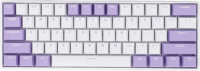 Main image of Mechanical Gaming Keyboard, Cute Small Size RGB Backlight Long Lasting Battery, Quick Response Red Switch 2.4G 3.0 5.0 Type C Wired Hot Swappable, Double Layer Padding