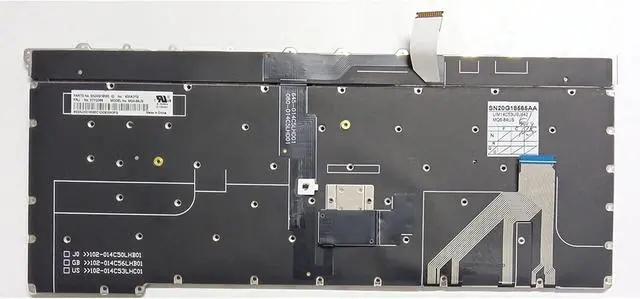 Alt view image 5 of 6 - YZYDF Original US Backlit English Keyboard for Carbon 3rd Gen 2015 (Type 20BS, 20BT) Laptop ABS