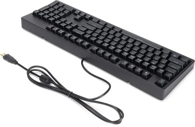 Alt view image 2 of 7 - Mechanical Gaming Keyboard, Wired Gaming Mechanical Keyboard Full 104 Keys Ergonomic Keyboard RGB Desktop Computer Keyboard for 2000/xp/7/8/10
