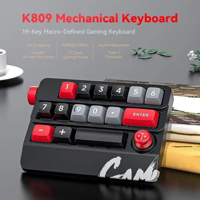 Alt view image 3 of 7 - uikios Control Mechanical Keyboard Backlit Hot Swappable Corded Game Keyboards Programmable