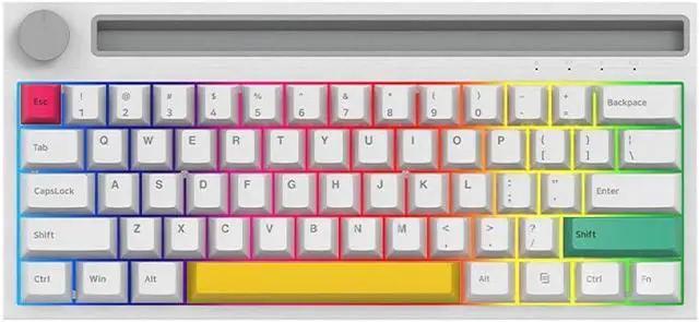 Main image of K620T &Wired Dual-Mode Mechanical Keyboard 62 Keys Compact Gaming Office Mechanical Keyboard White (Switches)