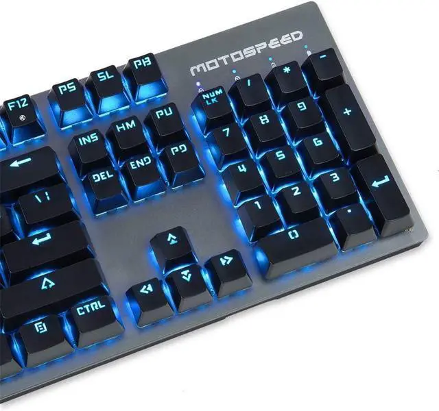 Alt view image 2 of 7 - GK89 Hz/USB Wired Mechanical Keyboard with Blue Light 04Keys Gaming Keyboard r Gamer Blue
