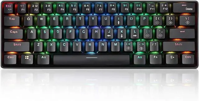 Main image of 6 Keys Mechanical Keyboard USB Wired Dual Mode Mechanical Keyboard with Effect Keys Red Switches