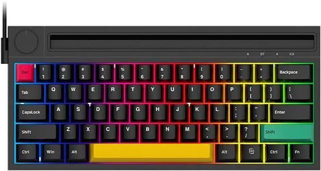 Main image of K620T &Wired Dual-Mode Mechanical Keyboard 62 Keys Compact Gaming Office Mechanical Keyboard Black (Switches)