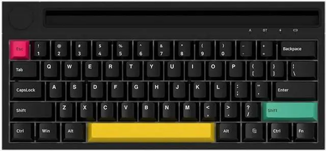 Alt view image 2 of 7 - K620T &Wired Dual-Mode Mechanical Keyboard 62 Keys Compact Gaming Office Mechanical Keyboard Black (Switches)