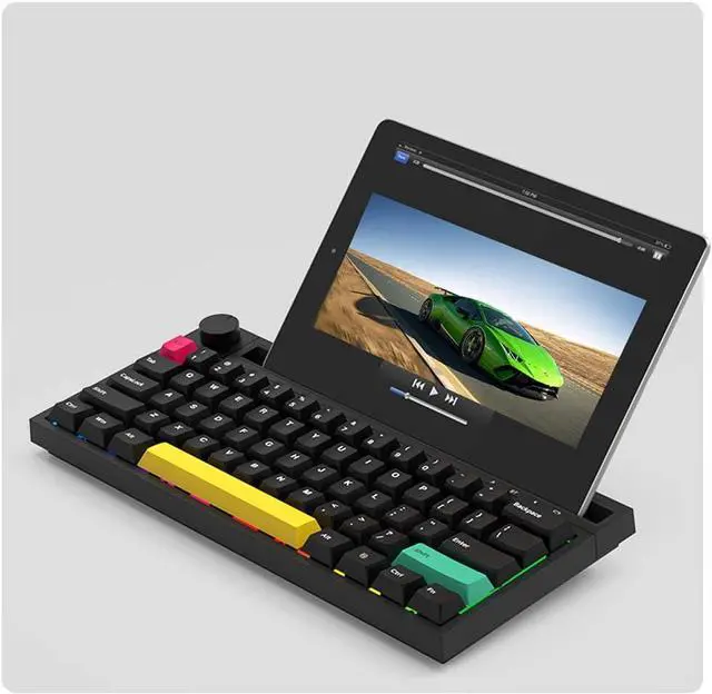 Alt view image 5 of 7 - K620T &Wired Dual-Mode Mechanical Keyboard 62 Keys Compact Gaming Office Mechanical Keyboard Black (Switches)