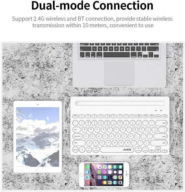 Alt view image 4 of 7 - 320i Keyboard Hz Dual-Mode Keyboard Ergonomic Keyboard 79 Keys Keyboard with Bracket Black