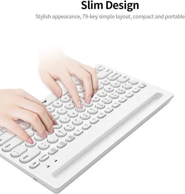 Alt view image 6 of 7 - 320i Keyboard Hz Dual-Mode Keyboard Ergonomic Keyboard 79 Keys Keyboard with Bracket Black