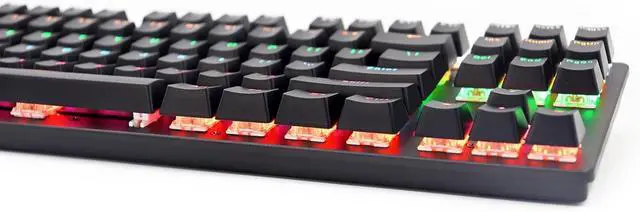 Alt view image 4 of 7 - biojee Wired 87-Key Mechanical Gaming Keyboard Backlit Keyboard r PC Laptop r Game and Office