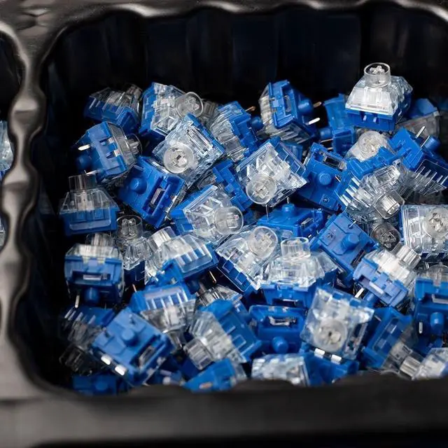 Alt view image 2 of 4 - Silent Box Island Linear Switch  45gf Actuation, 3.6mm Travel, Quiet 3-Pin Transparent Switch for Mechanical Keyboards(70PCS)