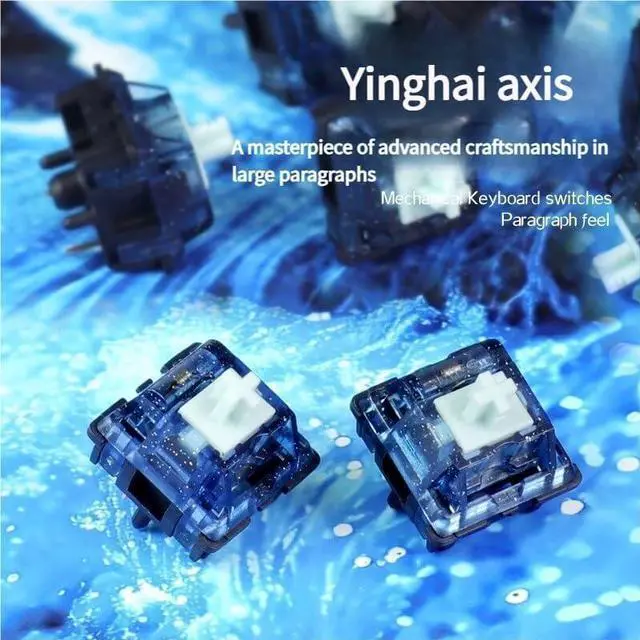 Alt view image 4 of 4 - Caramel Latte Linear Switch  45gf Start, 3.6mm Travel, POM Stem, 3-Pin for Custom Mechanical Keyboards(40g,90PCS)