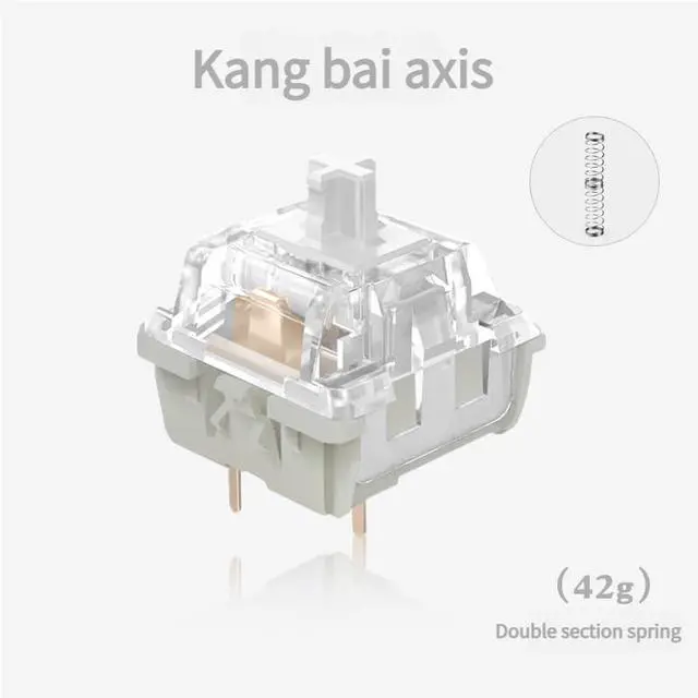 Alt view image 4 of 5 - Box Mist Linear Switch  45gf Actuation Force, 4.0mm Travel, 3-Pin Transparent Mechanical Switch(110PCS)