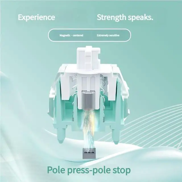 Alt view image 4 of 5 - Linear Magnetic Switch 30±7gf | 3.5±0.2mm Travel | Ultra-Durable 100 Million Clicks | Smooth Lubricated Silent Actuation | Customizable Stroke for Gaming Keyboards(30PCS)