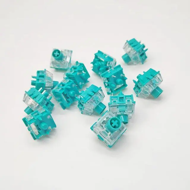 Alt view image 2 of 4 - Qinglong Linear Mechanical Switch  49gf Actuation, 3.8mm Total Travel  5-Pin Smooth POM Stem for DIY RGB Keyboards(10PCS)