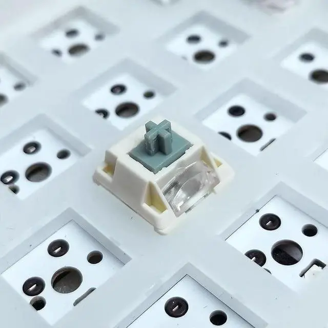 Alt view image 3 of 5 - Smoke Rain Linear Mechanical Switch - 5-Pin Silent Keyboard Switches, POM Stem & Housing, 40±10gf Actuation, 3.4mm Travel, for Custom Hot-Swappable Keyboards(70PCS)