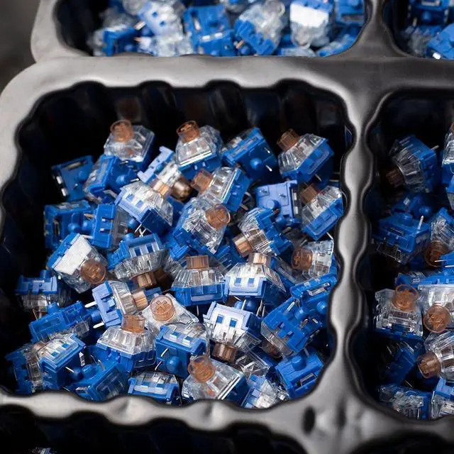 Alt view image 3 of 6 - Whale Tactile Switch  45gf Actuation Force, 3.6mm Travel, Clear Bump Mechanical Switch 5-Pin, RGB Compatible, 100M Lifespan(30PCS)