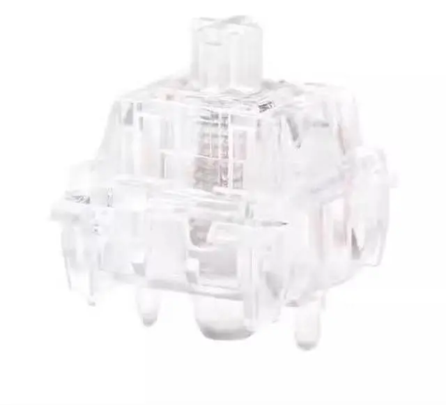 Main image of Silent Tactile Mechanical Switch  40±10gf Force, 3.4mm Travel, 5-Pin PCB Mount  POM Stem, Quiet Tactile Key Switch for Custom Keyboard Builds(110PCS)