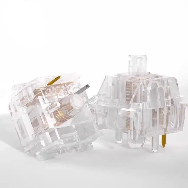 Alt view image 3 of 5 - Silent Tactile Mechanical Switch  40±10gf Force, 3.4mm Travel, 5-Pin PCB Mount  POM Stem, Quiet Tactile Key Switch for Custom Keyboard Builds(110PCS)