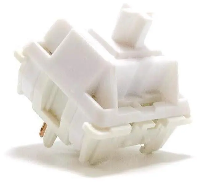 Main image of White Marble HiFi Linear Switch - Smooth Silent Mechanical Keyboard Switch, 3.5mm Total Travel, 42gf Actuation, 5-Pin Design, 50 Million Clicks for DIY Builds & Gaming(110PCS)