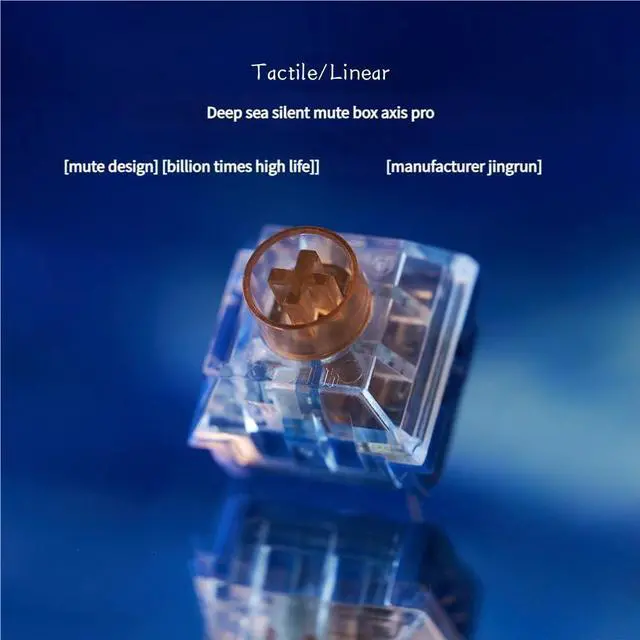 Alt view image 5 of 6 - Whale Tactile Switch  45gf Actuation Force, 3.6mm Travel, Clear Bump Mechanical Switch 5-Pin, RGB Compatible, 100M Lifespan(30PCS)