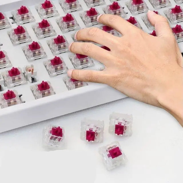 Alt view image 3 of 5 - Sealed Magnetic Linear Switch  36gf Force, 3.5mm Travel, 3-Pin Transparent Mechanical Switch(110PCS)