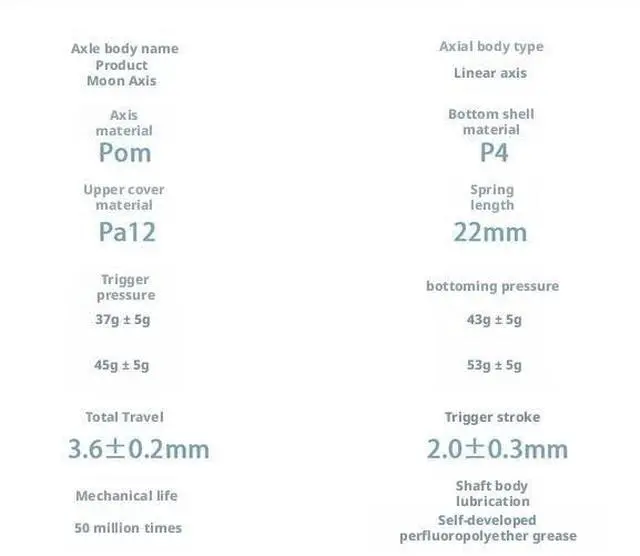 Alt view image 5 of 5 - Linear Mechanical Keyboard Switch - POM Stem, PA12 Housing, 22mm Spring, 5-Pin Design, Smooth Travel and Durable Build for DIY Keyboards(45g,110PCS)