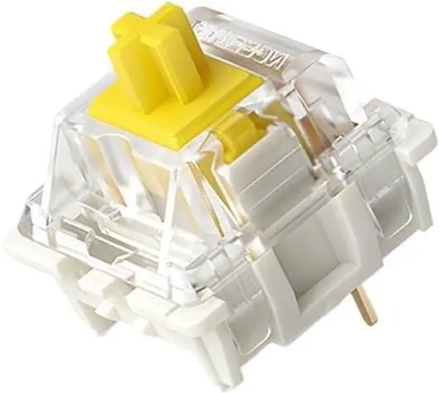 Main image of Linear Mechanical Keyboard Switches, Transparent 3-Pin Design with 28g/38g/42g Trigger Options, 4.0mm Travel, Smooth Typing Feel(42G,70PCS)