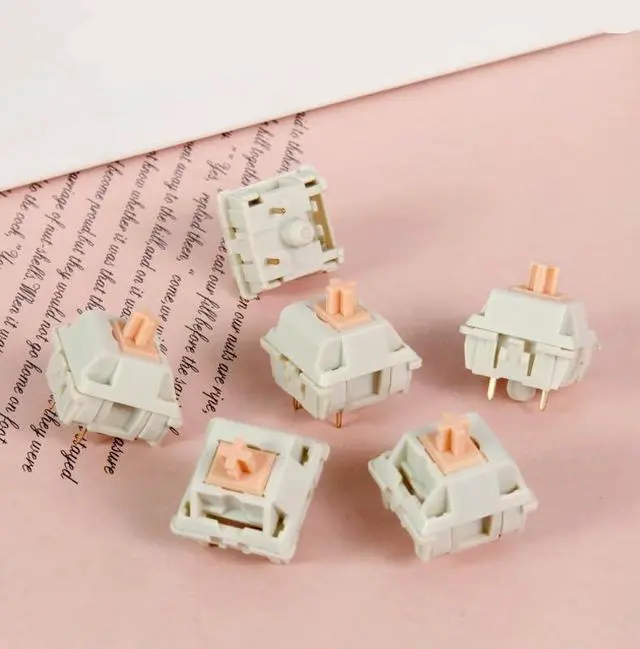 Alt view image 4 of 5 - Tactile Mechanical Switches with 2.2mm Actuation, 3.2mm Total Travel, 45gf Initial Force, POM Extended Stem, MX-Compatible Hot-Swap Design(53g,30pcs)