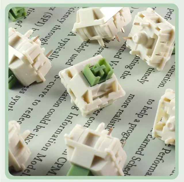 Alt view image 5 of 5 - Linear Mechanical Keyboard Switches, 5-Pin Hot-Swap, 45gf Actuation, Full POM Housing, Factory Pre-Lubed, Smooth 3.9mm Travel(110PCS)