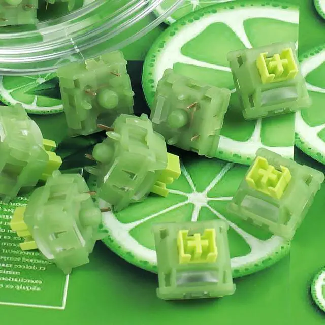 Alt view image 3 of 5 - Tactile Mechanical Keyboard Switches, 5-Pin Clicky Feel with 35±10gf Actuation Force, 3.3mm Travel, 21mm Spring, 50M Lifespan(110PCS)