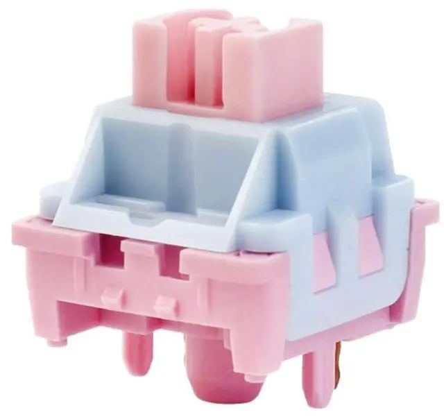 Main image of Pink Mist Linear Mechanical Switches, 5-Pin Design with 30±5gf Actuation, 1.5mm Pre-Travel, 22mm Spring, 70M Keystroke Lifespan(110PCS)