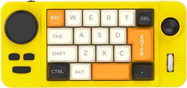 Main image of Ldabrye 19 Color Gaming Keyboard Programmable Joystick Double Macroed Wheel Hot Swappable Switches Space Saving Mechanical Macroed Keyboard With Color Effects