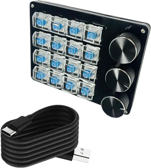 Main image of FANSHINUO Advanced Programmable Macro Keyboards Mechanical Gaming Keypad Wire Hot Swappable Switches For Efficient Task Execution Mechanical Gaming Keypad