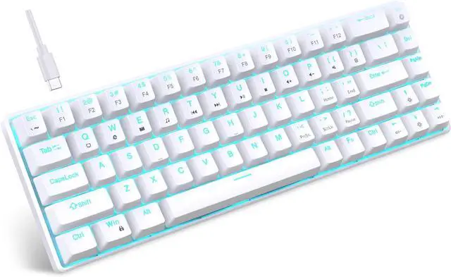 Main image of DIDILLX 68Keys Mechanical Keyboard Double Shot Injections with Backlits Option for PC Gamers USB C Small Gaming Keypad