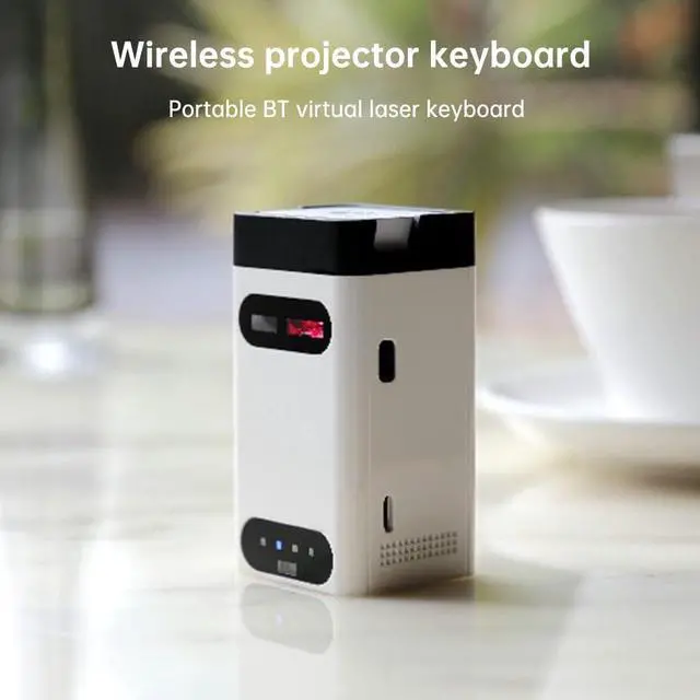 Alt view image 2 of 7 - Rofawee Keyboard Mini Virtual Keyboard Wirel BT Connect Suitable for Phone Pad Laptop Tablets Compatible with XP& iOS8/ Android 4.0/ OSX System Portable to Carry with ion