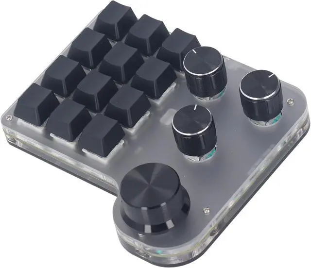 Alt view image 2 of 7 - USB Mini Macro Mechanical Gaming Keyboard Blue Switch RGB LED Programmable 3 Modes for Industrial Control