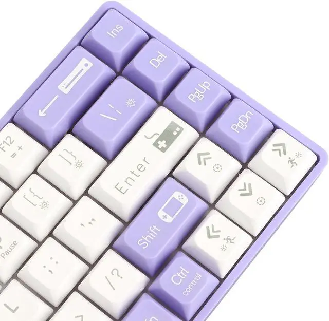 Alt view image 7 of 7 - 65% Keyboard, Gaming Keyboard 65% Hot Swappable Dynamic Backlighting Red Switch Mechanical Keyboard 68 Keys Wired Mechanical Gaming Keyboard for Type C Devices /228/749