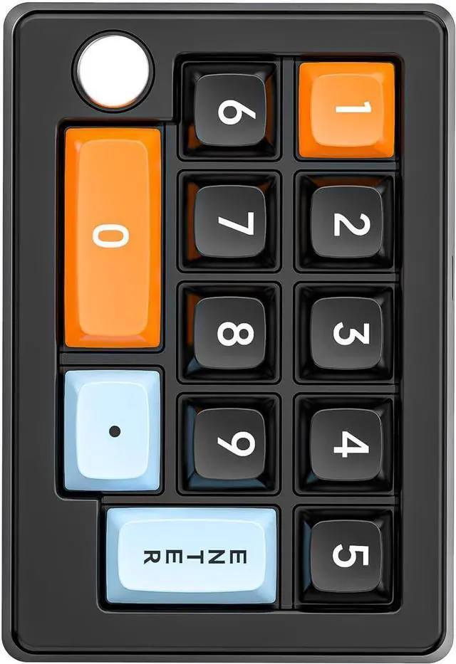 Alt view image 3 of 7 - 12 Key Macro Pad Keyboard Enables for Gaming with Lighting and Programmable Keys Keypad 2.4Ghz 3Modes