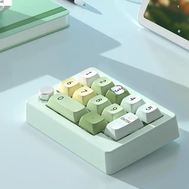 Alt view image 4 of 7 - divuukyi 12 Key Programmable Keypad With Lighting Mechanical Keyboard 2.4Ghz 3Modes For Gamers Programmers