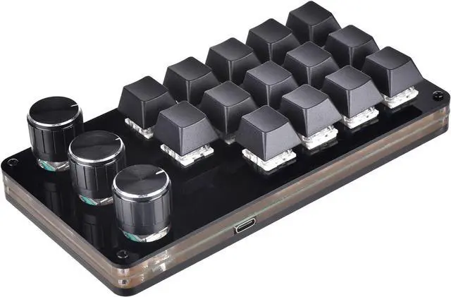 Main image of Keyboard 14 Keys 3 Knobs Gamer Programmable Keypad Hot Swap Customized Mechanical Keyboard Macro Keypad Programmable Keyboard